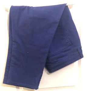 Royal Blue Jean Cropped pants